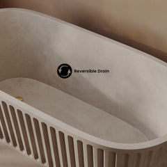 Swiss Madison Delice 67" Freestanding Concrete Bathtub, Drain Included - SM-FB1201
