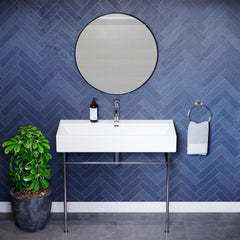 Swiss Madison Claire 40" Console Sink White Basin w/ Legs - SM-CS7