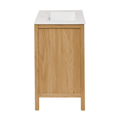 Swiss Madison Chateau 24" Freestanding Bathroom Vanity in Golden Oak with Sink Top - SM-BV240