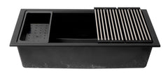 Alfi 33  Granite Composite Workstation Step Rim Single Bowl Undermount Sink with Accessories - AB3418SBUM