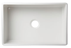 Alfi White 30  Contemporary Smooth Apron Fireclay Farmhouse Kitchen Sink - AB510-W