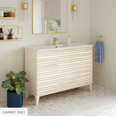 Swiss Madison Cascade 48" Freestanding Bathroom Vanity Cabinet without Top in White Oak - SM-CO8607WO