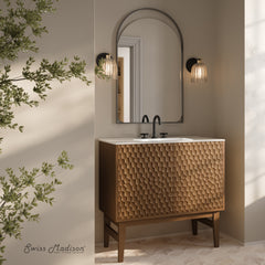 Swiss Madison Bosse 36" Freestanding Bathroom Vanity with 3-Hole Widespread Sink Top - SM-BV8802