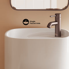 Swiss Madison Ivy One-Piece Pedestal Sink - SM-PS313 - The Home Selection