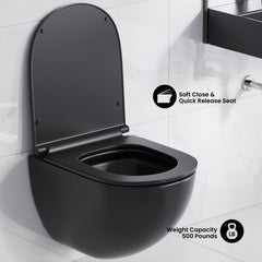 Swiss Madison St. Tropez Wall-Hung Elongated Toilet Bowl - SM-WT449 - The Home Selection
