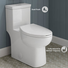 Swiss Madison Classé One-Piece Elongated Toilet Dual-Flush 1.1/1.6 gpf - SM-1T117 - The Home Selection
