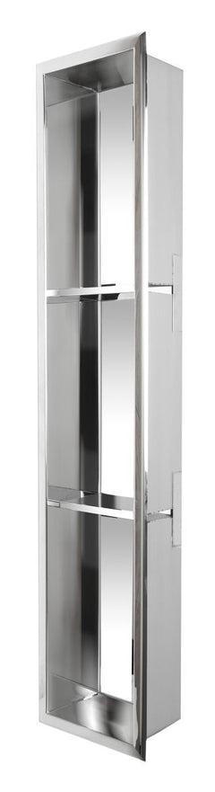 ALFI 8" x 36" Vertical Triple Shelf Bath Shower Niche - ABN0836