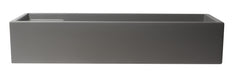Alfi 39  Grey Matte Above Mount Fireclay Bathroom Trough Sink - AB39TRGM