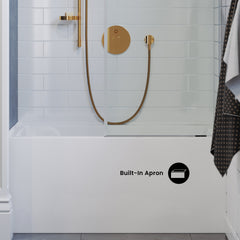 Swiss Madison Voltaire 48" X 32" Left-Hand Drain Alcove Bathtub with Apron - SM-AB552 - The Home Selection