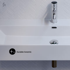 Swiss Madison Claire 40” Rectangle Wall-Mount Bathroom Sink - SM-WS335 - The Home Selection