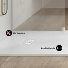 Swiss Madison Terre P Series 60" x 36" Reversible Drain Shower Base - SM-SB553