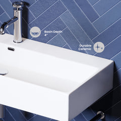 Swiss Madison Claire 40" Console Sink White Basin w/ Legs - SM-CS7