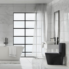 Swiss Madison St. Tropez One-Piece Elongated Toilet Vortex™ Side Flush 1.28 gpf in Matte Black - SM-1T253MB