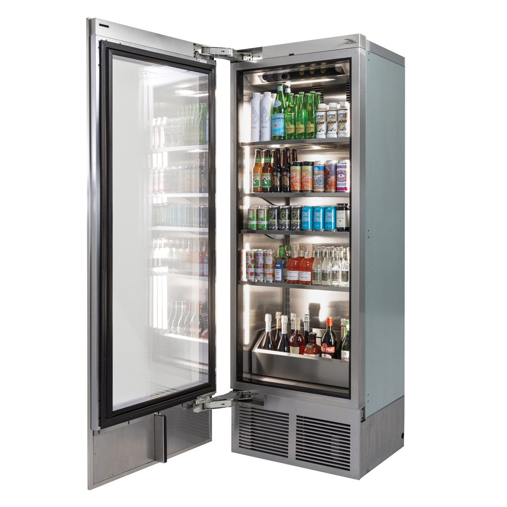 Perlick 30" Residential Single-Zone Beverage Column with Panel Ready Glass Door – CR30B