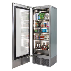 Perlick 30" Residential Single-Zone Beverage Column with Panel Ready Glass Door – CR30B
