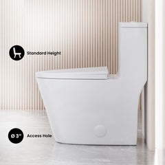 Swiss Madison Dreux One Piece Elongated Dual Flush Toilet with 0.95/1.26 GPF - SM-1T181 - The Home Selection