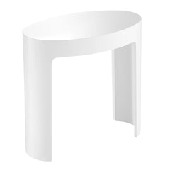 Alfi White Matte Solid Surface Resin Bathroom / Shower Stool - ABST66