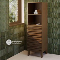 Swiss Madison Cascade 17 x 17 x 60 Freestanding Linen Cabinet - SM-BC8601 - The Home Selection