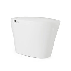Swiss Madison Hugo H Power Flush Tankless Toilet 12" Rough-in 1 GPF Non-Electric ADA Toilet with Integrated Tank and Manual Bidet in Glossy White - SM-1T3906GW