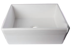 Alfi White 26  Decorative Lip Apron Single Bowl Fireclay Farmhouse Kitchen Sink - AB506-W