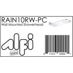ALFI 10" Wall-Mounted Square Waterfall Rain Shower Head - RAIN10RW - The Home Selection