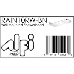 ALFI 10" Wall-Mounted Square Waterfall Rain Shower Head - RAIN10RW - The Home Selection