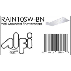 ALFI 10" Wall-Mounted Square Waterfall Rain Shower Head - RAIN10SW - The Home Selection