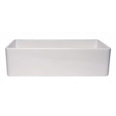ALFI 36" x 18" Smooth Apron Single Bowl Fireclay Farm Sink - ABF3618 - The Home Selection