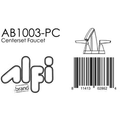 ALFI 4" Two-Handle Centerset Bathroom Faucet - AB1003 - The Home Selection