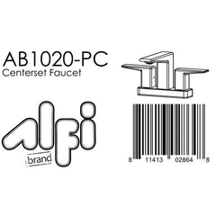 ALFI 4" Two-Handle Centerset Bathroom Faucet - AB1020 - The Home Selection