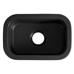 Alfi Black Matte Small 13"x19" Rectangle Fireclay Undermount or Drop In Prep Sink w Grid included - ABF1319UD-BM - The Home Selection