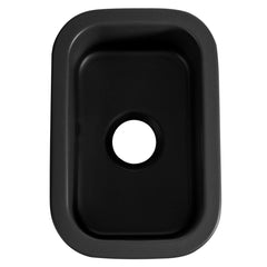 Alfi Black Matte Small 13"x19" Rectangle Fireclay Undermount or Drop In Prep Sink w Grid included - ABF1319UD-BM - The Home Selection