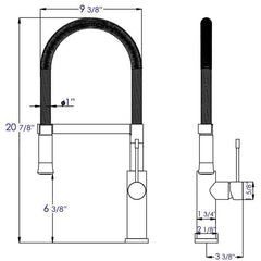 ALFI Brushed Gooseneck Single Hole Kitchen Faucet - AB2015 - The Home Selection