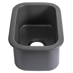 Alfi Grey Matte Small 13"x19" Rectangle Fireclay Undermount or Drop In Prep Sink w Grid included - ABF1319UD-GM - The Home Selection