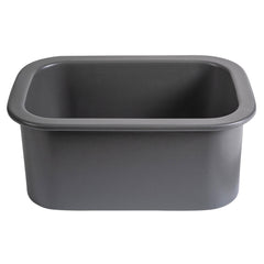 Alfi Grey Matte Small 13"x19" Rectangle Fireclay Undermount or Drop In Prep Sink w Grid included - ABF1319UD-GM - The Home Selection
