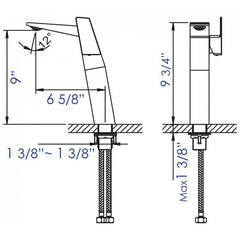 ALFI Single Hole Tall Bathroom Faucet - AB1475 - The Home Selection
