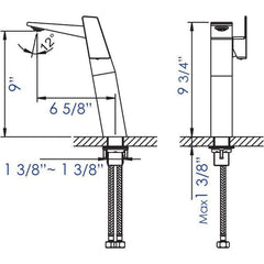 ALFI Single Hole Tall Bathroom Faucet - AB1475 - The Home Selection