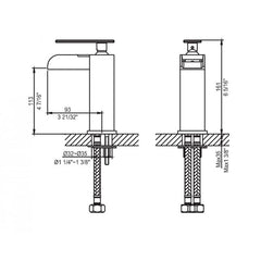 ALFI Single Hole Waterfall Bathroom Faucet - AB1598 - The Home Selection