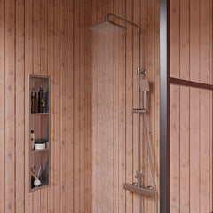 ALFI Square Style Thermostatic Exposed Shower Set - AB2862 - The Home Selection