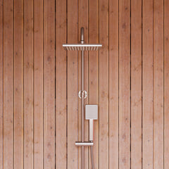 ALFI Square Style Thermostatic Exposed Shower Set - AB2862 - The Home Selection