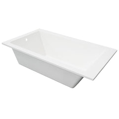 ALFI White Resin 59" Solid Surface Square Drop In Bathtub - AB9933S - The Home Selection