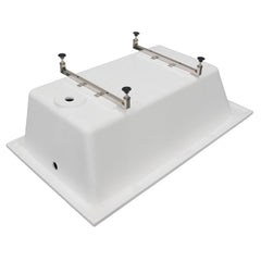 ALFI White Resin 59" Solid Surface Square Drop In Bathtub - AB9933S - The Home Selection