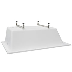 ALFI White Resin 59" Solid Surface Square Drop In Bathtub - AB9933S - The Home Selection