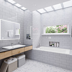 ALFI White Resin 59" Solid Surface Square Drop In Bathtub - AB9933S - The Home Selection