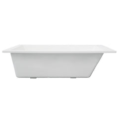 ALFI White Resin 59" Solid Surface Square Drop In Bathtub - AB9933S - The Home Selection