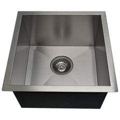 Alpha 16″ Handmade Undermount Sink - HD1616 - The Home Selection