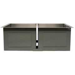 Alpha Double Bowl Handmade Undermount Zero-Radius Sink - HU3 - The Home Selection