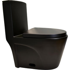 Alpha Model BT-CL120 – Black Water Efficient Elongated One-Piece Toilet - BT-CL120 - The Home Selection