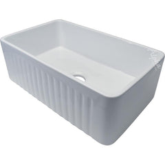 Alpha Porcelain Slated-Front Apron/Farmhouse Sink - AW3 - The Home Selection