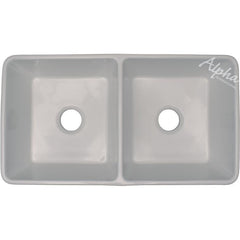 Alpha Porcelain Slated-Front Apron/Farmhouse Sink - AW3 - The Home Selection